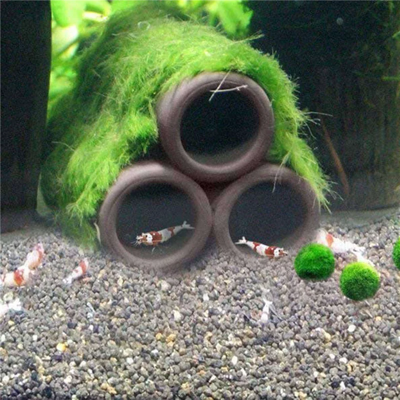 

KYCOR-12 Pcs Brown Shelters - Shrimp Habitat, Breeding Tube, Hiding Cave