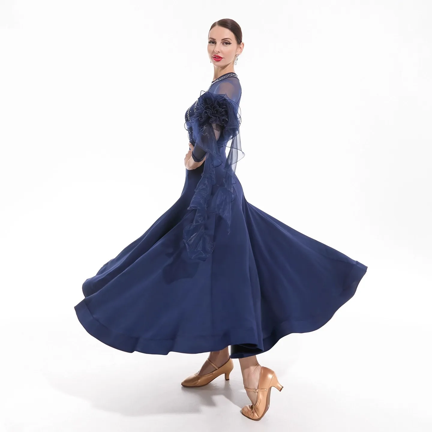 Ballroom Dance Competition Dresses Women Customsized High-end Waltz Social Dancing Performance Clothing Girl's Modern Dresses