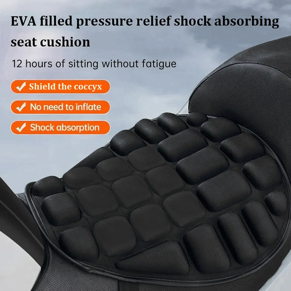 

Motorcycle EVA Seat Cushion All-Season Universal Seat Cover Shock-Absorbing Waterproof Anti-UV Thickened Motorcycle Pad