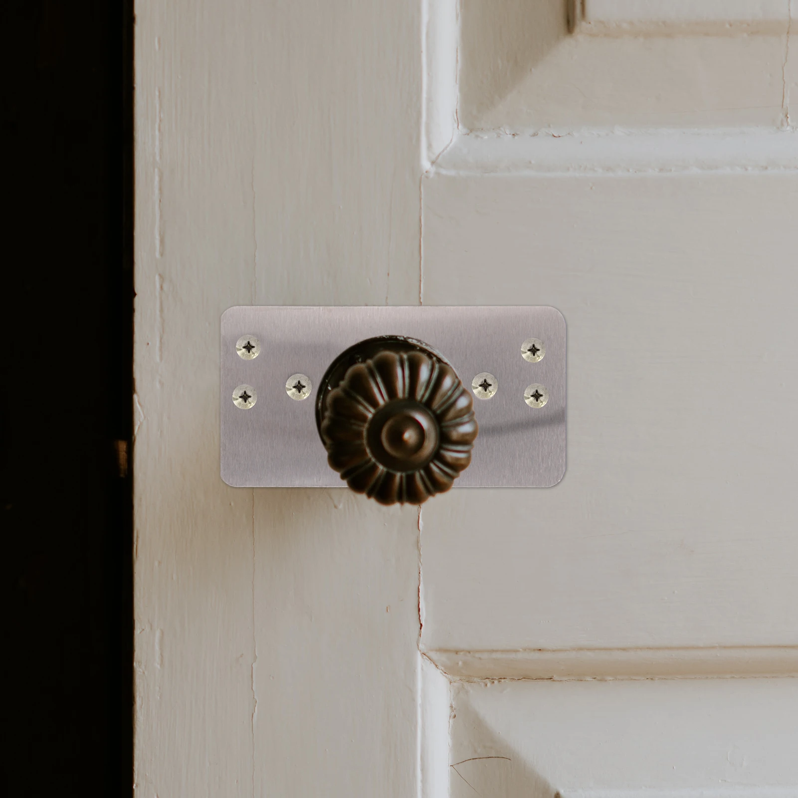 

8Pcs Ball Fixing Door Reinforcement Plate Front Deadbolt Cover Door Strike Plate Installation Kit Deadbolt Cover