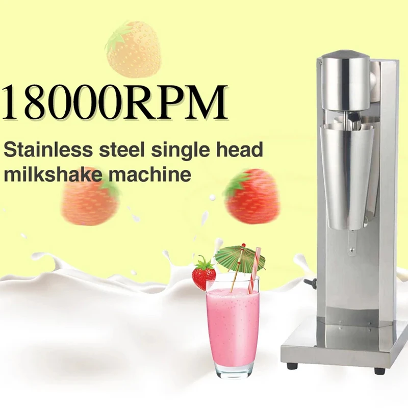 Commerciële Milkshake Machine Roestvrijstalen Double Head Drinkmixer Maken Melkschuim/Milkshake Bubble Thee Machine