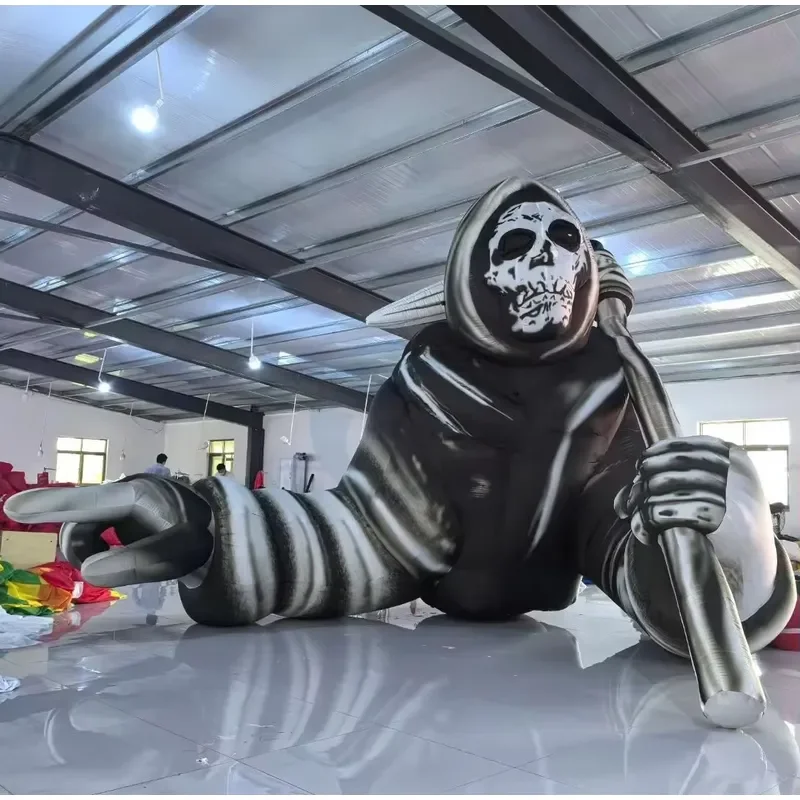 for Halloween Inflatable Death God Realistic Skeleton Zombiel Skull Devil Monster Scary Character Decoration