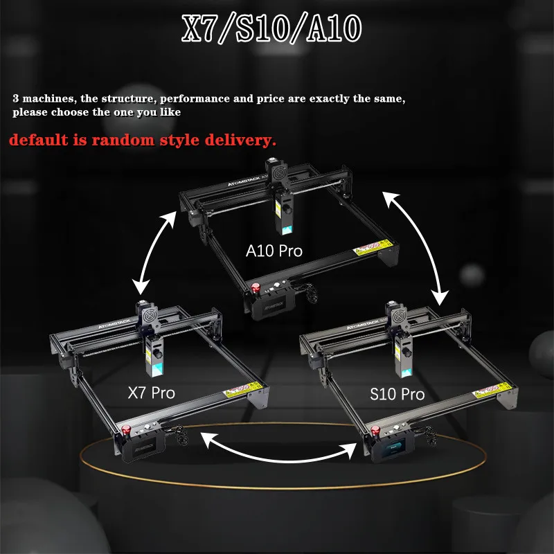 Nuovo ATOMSTACK X7 A10 S10 PRO Incisione Laser Per Metallo 50W CNC Protezione Degli Occhi Desktop Acrilico Marcatura Laser Taglio del Legno