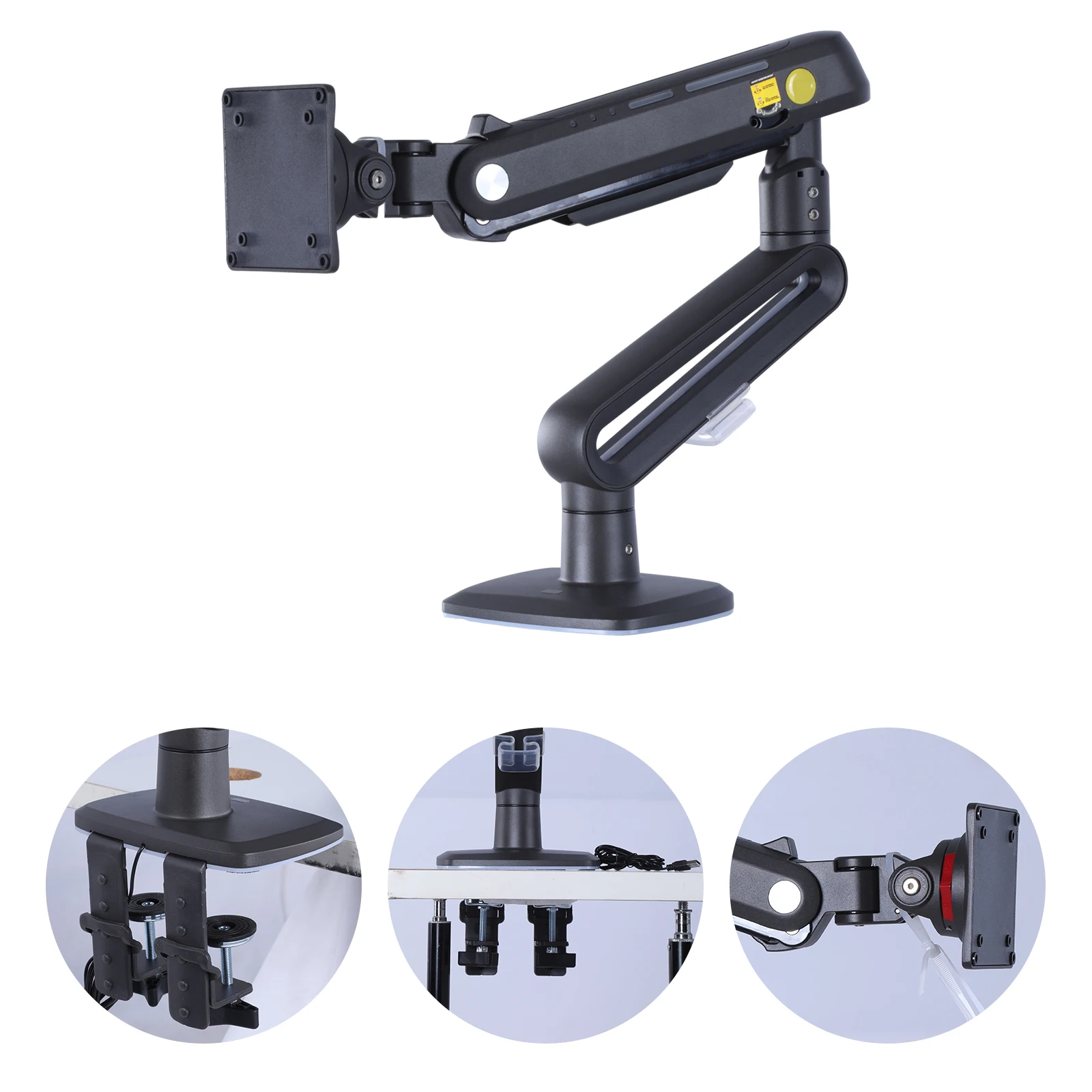 

Multi Angle Adjustable Rack Load Up To 20 KG Long Arm Extension Rod RGB Ultrawide Screen Desk Mount for 32 To 60 Inches Screen