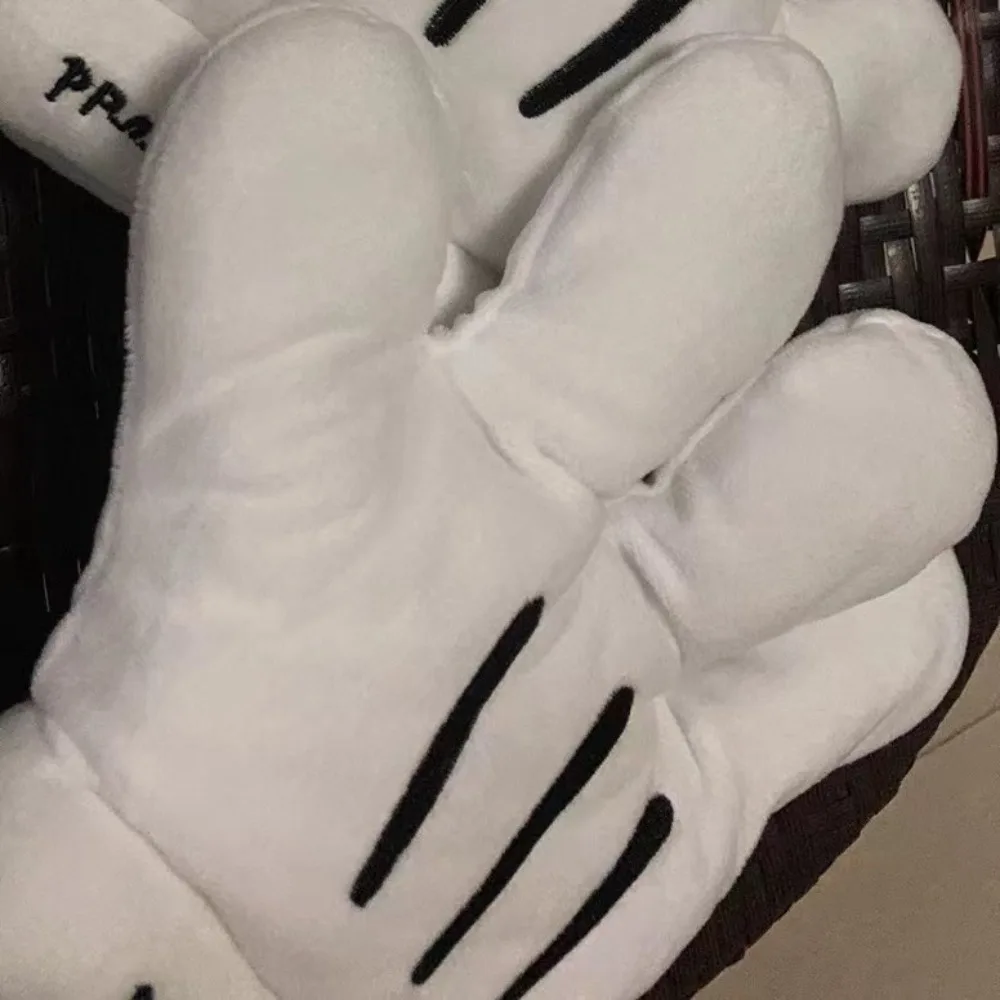 ديزني ميكي ماوس قفازات كبيرة ميكي قفازات بيضاء باو مضحك قفازات تأثيري أداء لعبة إكسسوارات دمي لعبة هدية