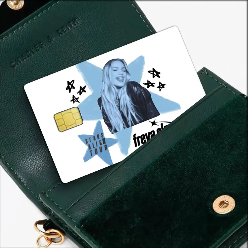 F-Freya Skye Singer Waterproof Film Skin Cover Credit Card Stickers Debit Front Bank Bus Pass