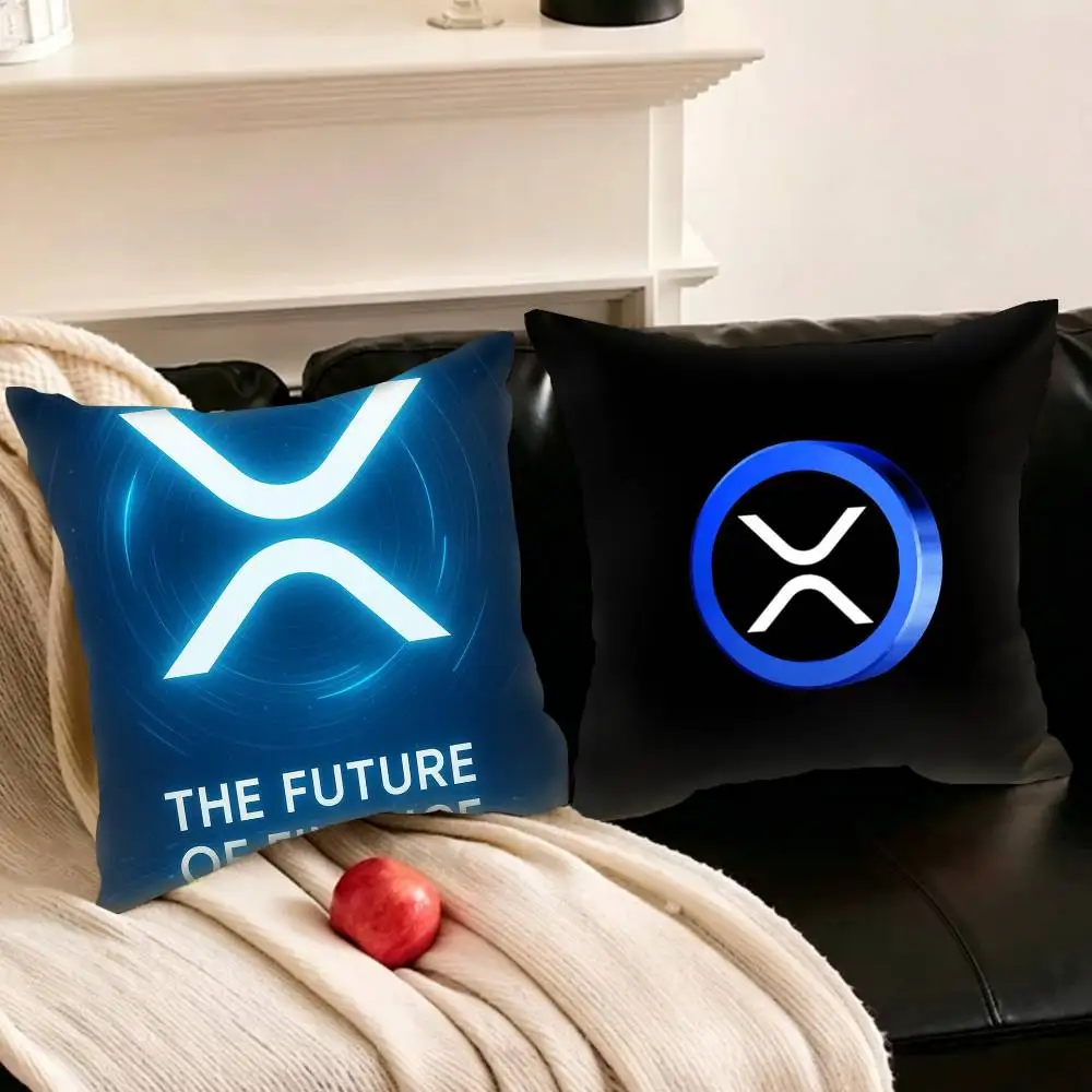 

X-Xrp R-Ripple Various Sizes Square Pillowcase For Car Home Bedchamber Decor