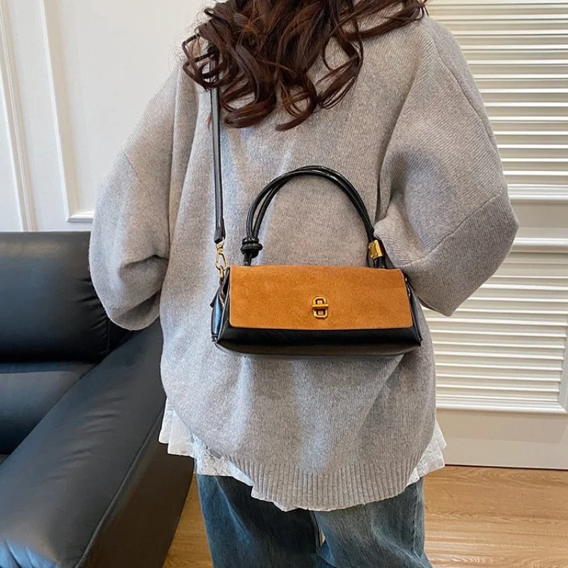 

Popular Vintage Casual Simple Women Handbag High End Leather Classic Elegant Design Fashion Ladies Messenger Crossbody Bag