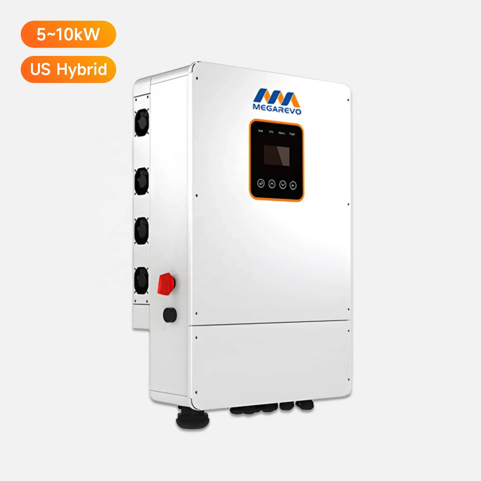 Megarevo US 5kW 6kW 8kW 10kW Hybrid Inverter With MPPT Controller Split Phase Pure Sine Wave Solar Inverter