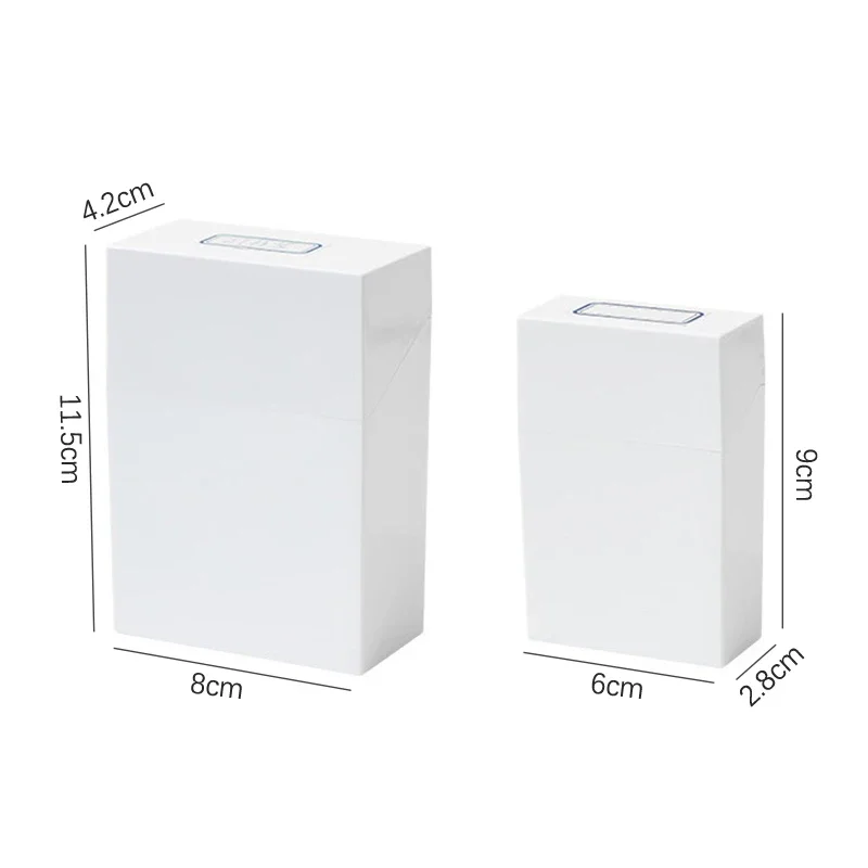 ABS فليب مربع صندوق تخزين متعدد الوظائف الغبار المنظم Photocards الأكمام بطاقة صغيرة فيلم فرز صندوق أبيض بسيط