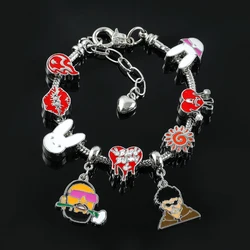 Hot Puerto Rican Singer Bad Bunny Bracelet Cute Bracelet Accessories Punk Gothic Metal Bangles Wristbands Jewelry For Fans Gift