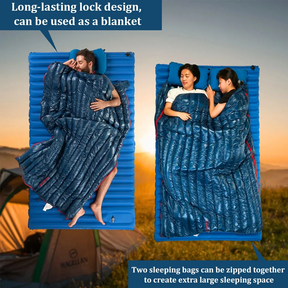 Sleeping Bag Ultralight Duck Down Sleeping Bag Warm Waterproof Travel Sleeping Bags Hiking Camping Sleeping Bag