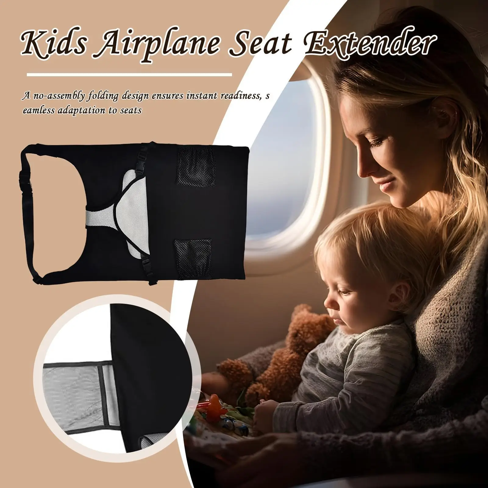 Kids Airplane Seat Extender 3