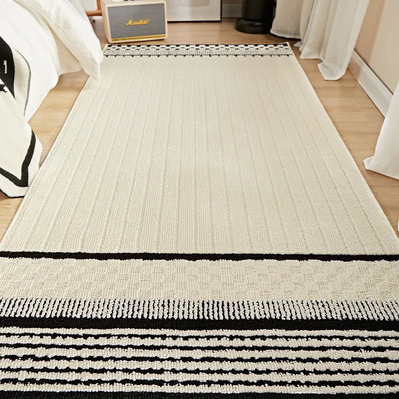 

French medieval bedroom bedside blanket living room carpet wabi sandy wind advanced sense light luxury waterpro