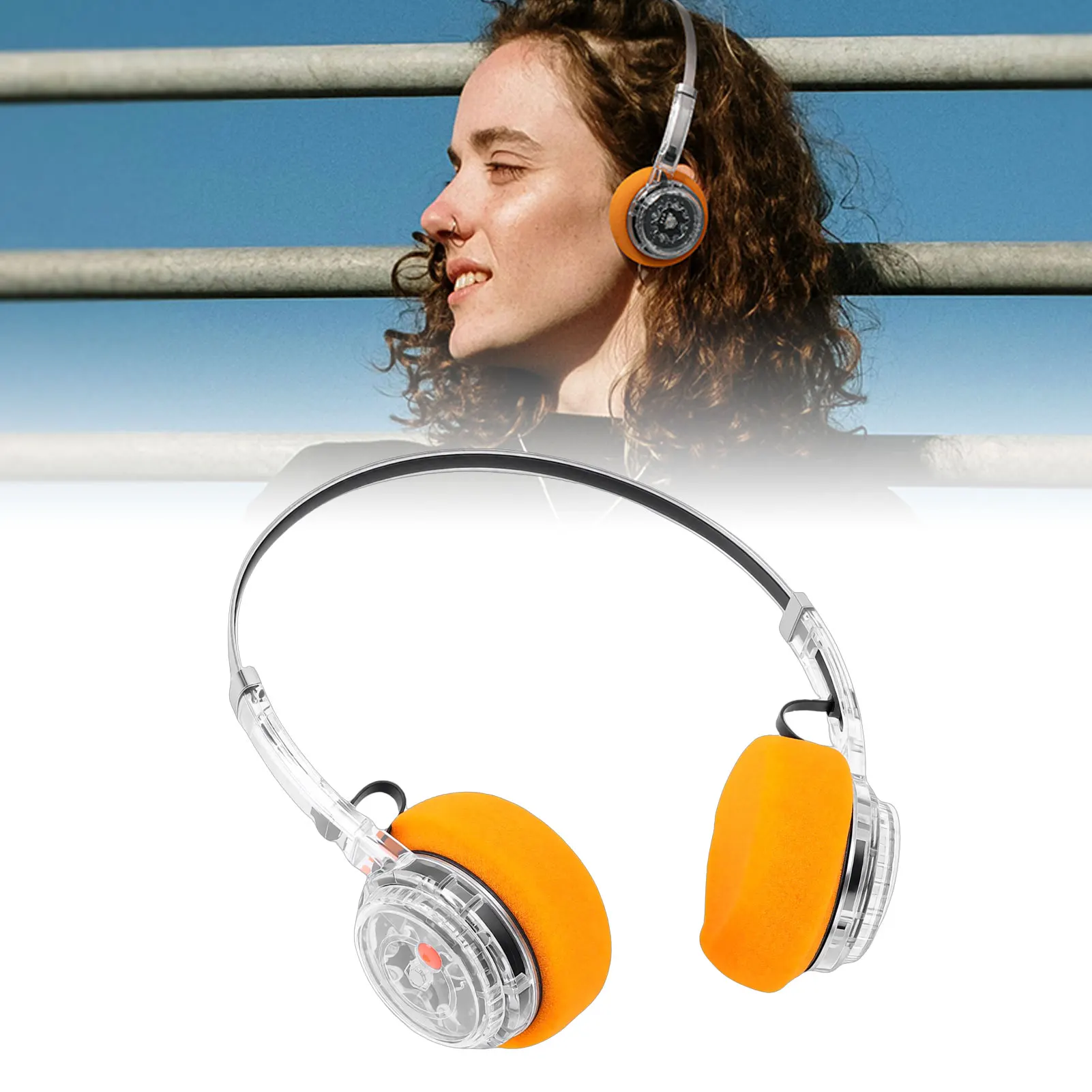 

Retro 6.0 Headphones Sports Headset Mechanical Rotating Volume Adjustment Extendable Metal Headband Headset