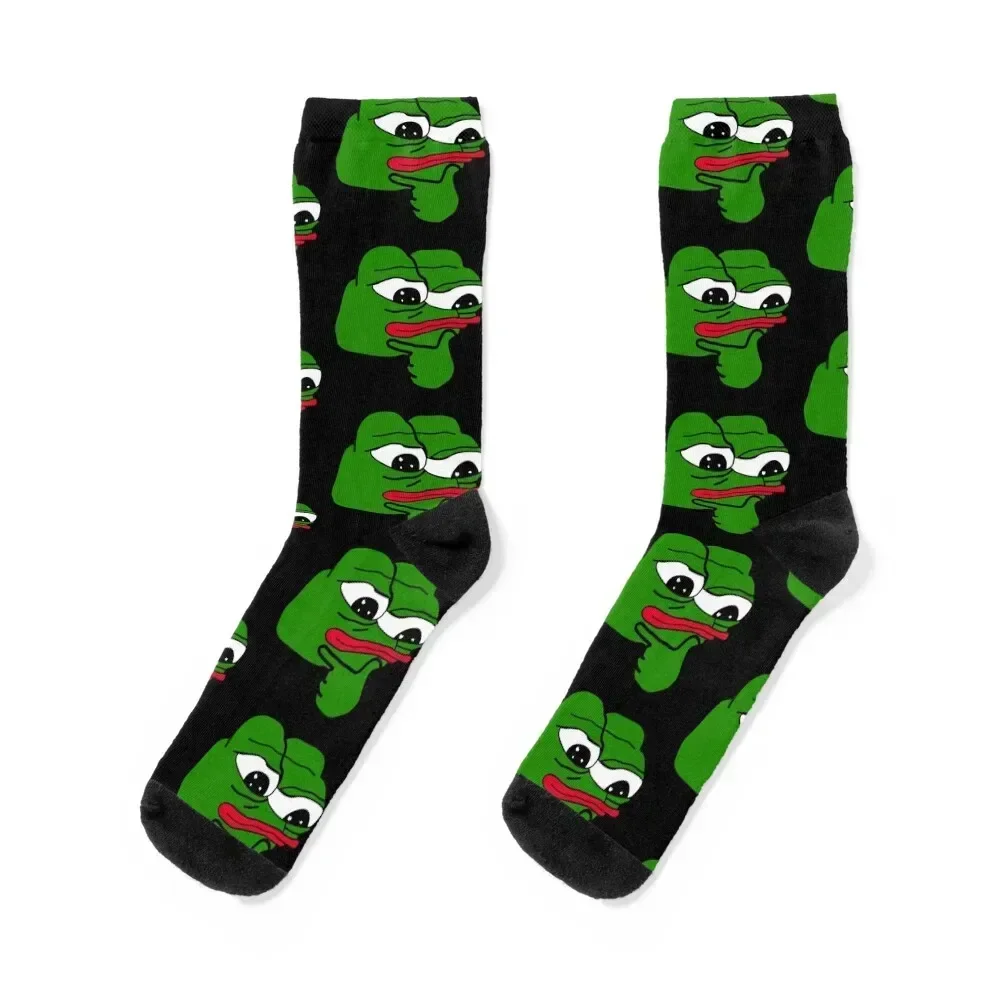 Rare Pepe Thinking Socks Toe sports funny gifts winter Socks Ladies Men's