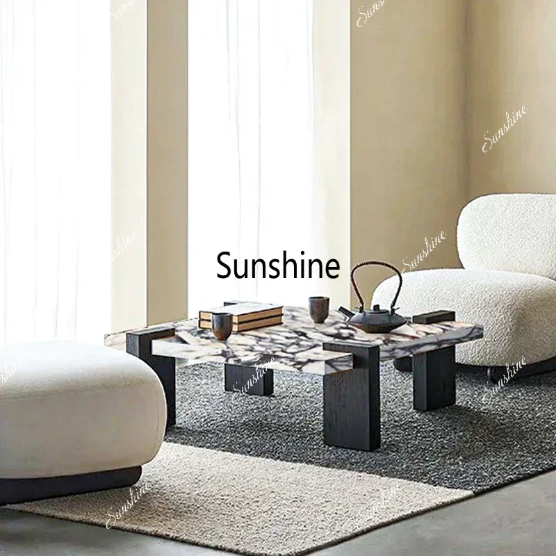 

Modern Minimalism Coffee Table Nordic Luxury Originality Solid Wood Coffee Table Living Room Tea Home Furniture Couchtisch