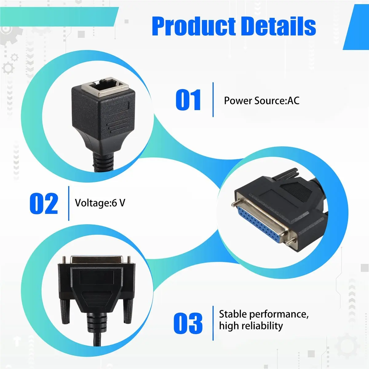 DT77 ILDA to RJ45 Signal Wire DB25 Male and Female ILDA to Network Cable