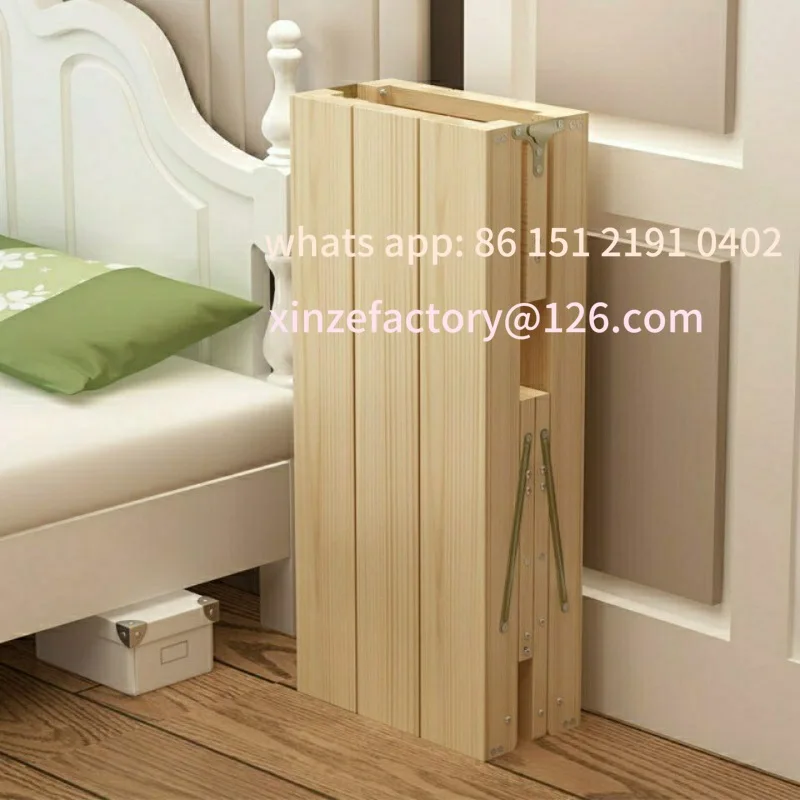 Customizable Wide-fit, joinable folding bed sheet Single bed with safety rails Solid wood bed frame with extended side rails