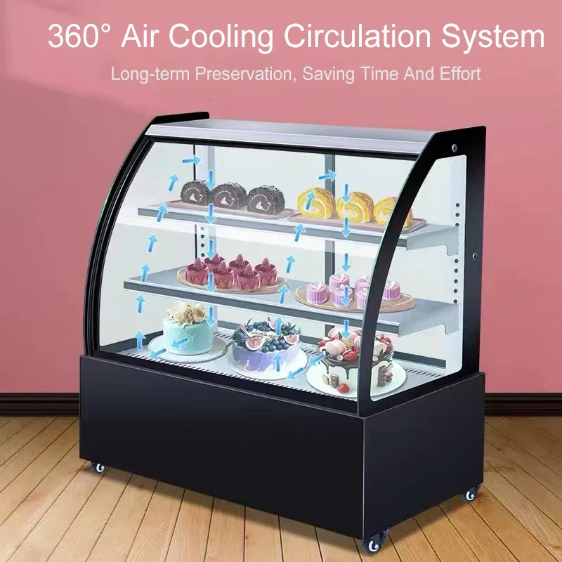 

-365L Cake Display Fridge Chiller With Temperature Control Screen Cake Fridge