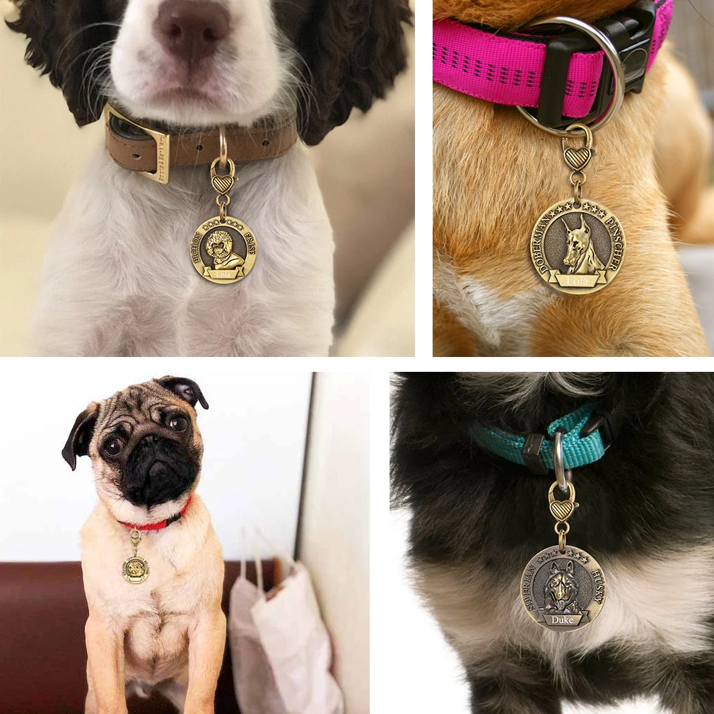 U7 Custom Dog's Name Round ID  - đánh giá và giá 3D Printing Keychain