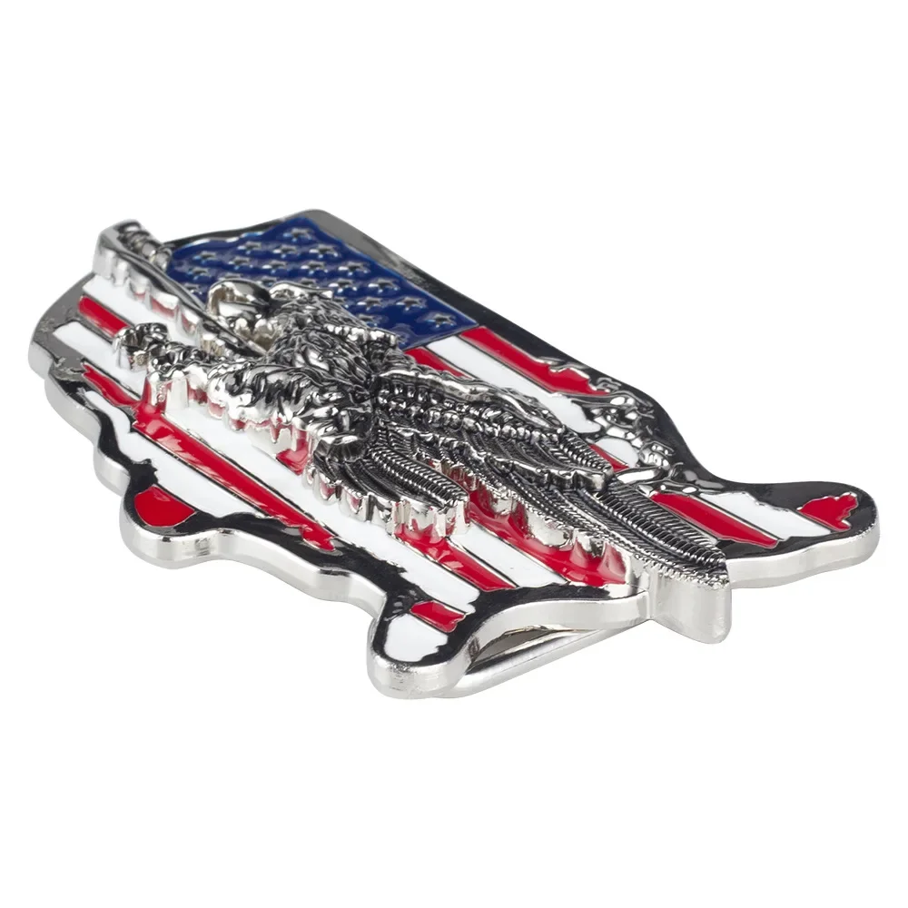 مشبك حزام للخريطة الأمريكية ، لافتة على شكل نجمة ، Haliaeetus Leucocentrus