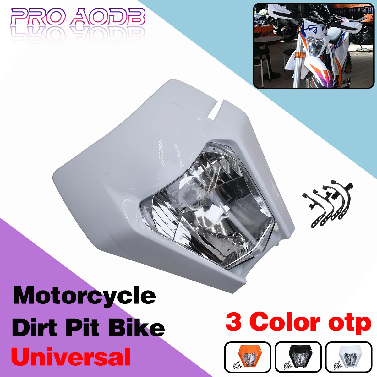 

Motorcycle 12V LED super bright lamp shade For KTM Yamaha Honda CRF Suzuki Kawasaki 50cc-530cc Endurance dirt bike Accessories