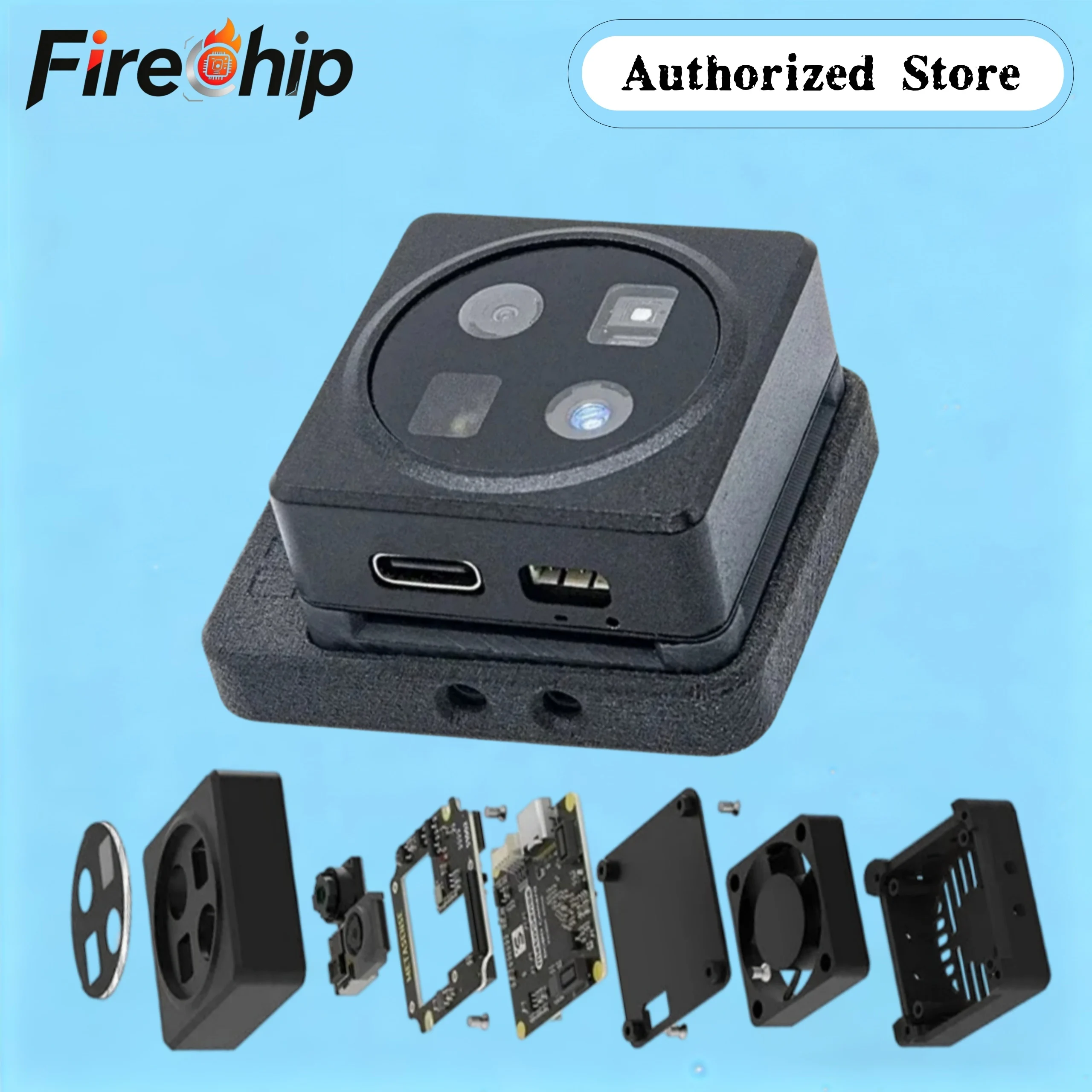 Sipeed MaixSense A075 Full RGBD TOF 3D Depth Vision Support Global Shutter ROS2/ ROS1 ITOF MCU & ROS 32bit RISC-V @144Mhz
