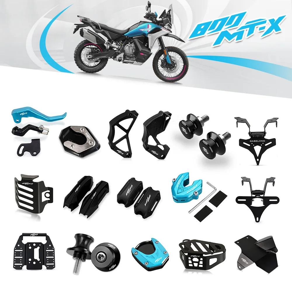 2026 Motorcycle Licence Plate Holder Engine Crash cover Chain gear cover Key Cover FOR CF MOTO CFMOTO 800MT-X 800MTX 2024 2025