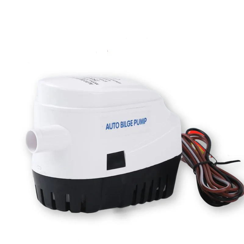 750GPH 1100GPH Automatic boat bilge pump 12V 24V DC submersible electric water pump small 12V Volt 750 1100 Gph auto