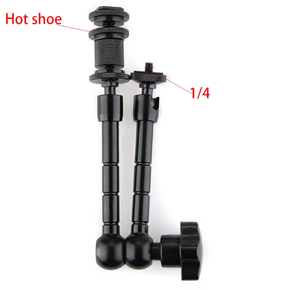 

11-дюймовый шарнирный кронштейн Magic Arm fr, монтажный монитор HDMI, светодиодные фонари, штатив для камеры, адаптер 1/4 для горячего башмака Magic Arm