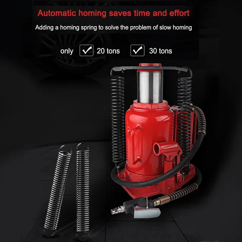 New Upgraded 20t Vertical jack hydraulic horizontal pneumatic pressure Qianjin auto repair tool pneumatic manual dual-purpose