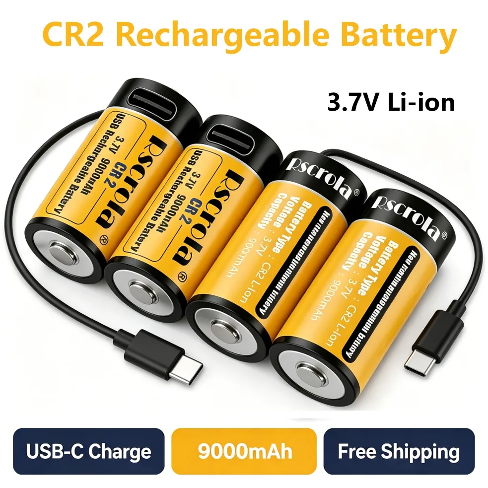 Rechargeable CR2 Ba…