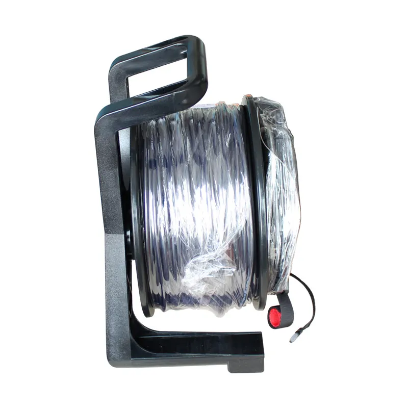 4 Core Single Mode Fibra Óptica Patch Cord Cable 100M Gigabit LC Port Com Carretel Outdoor Waterproof para Led Display Project