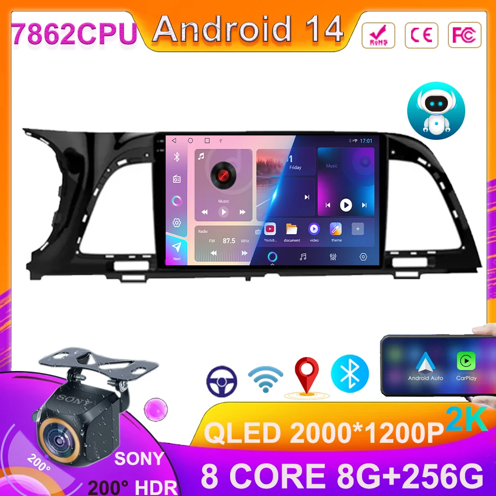 

Android 14 Car Radio For KIA K4 2014 - 2017 Android Auto Player Stereo WIFI Wireless Carplay Navigazione Video GPS No 2Din DVD