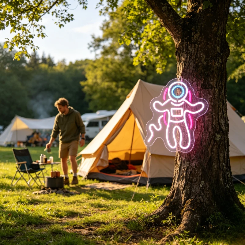 Astronaut LED Neon Sign Spaceman Wall Art USB Night Light Aesthetic Room Decor Desk Accessories Gaming Setup Gift for Bedroom
