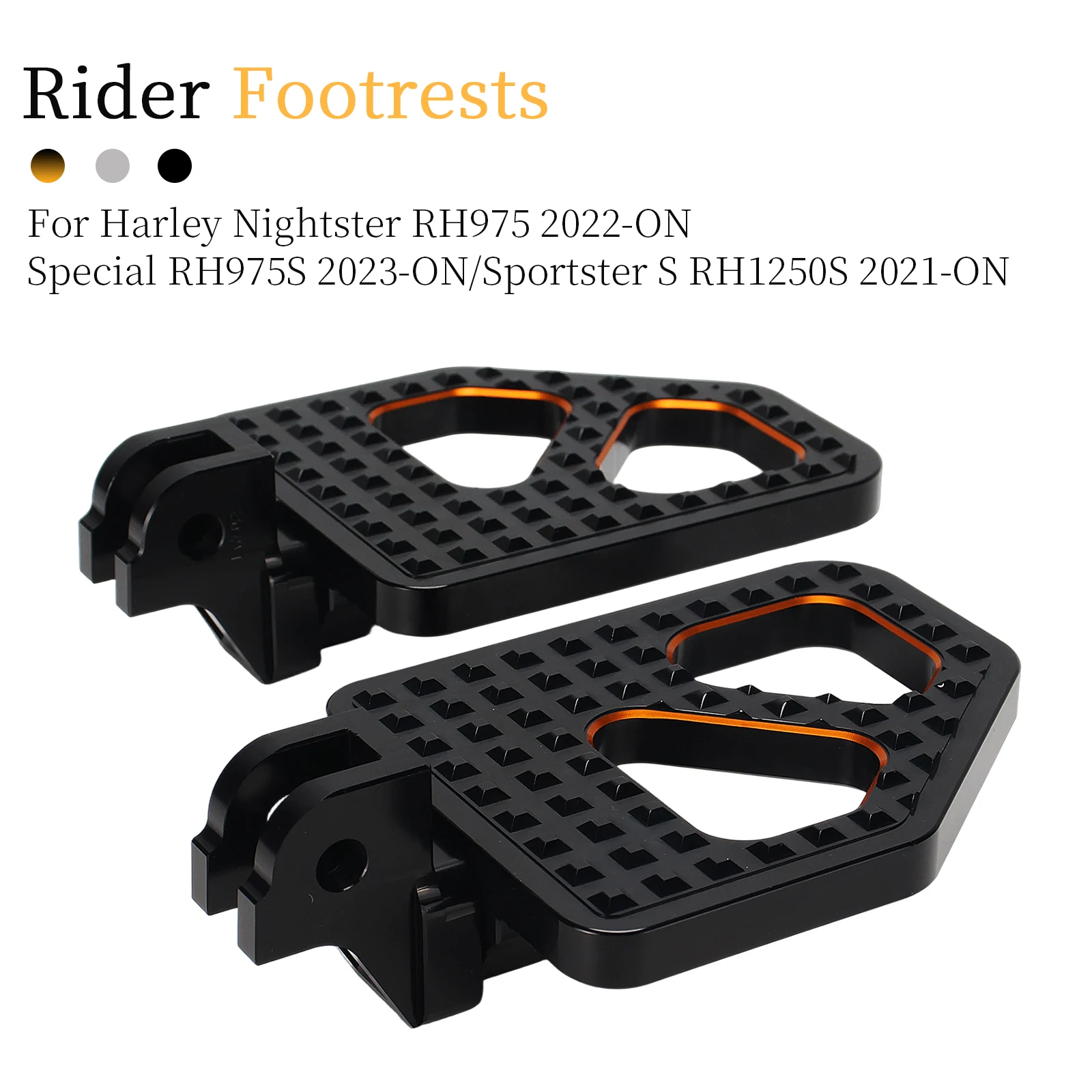 

Rider Footrests For Harley Nightster RH975 2022+ Nightster Special RH975S 2023+ Sportster S RH1250S 2021+ Floorboards Foot Pedal