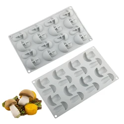 Meibum 3D or Flake Mushroom Cake Molds Silicone Lace Mat Chocolate Moulds Sugarcraft Fondant Mold Dessert Placing Decoration