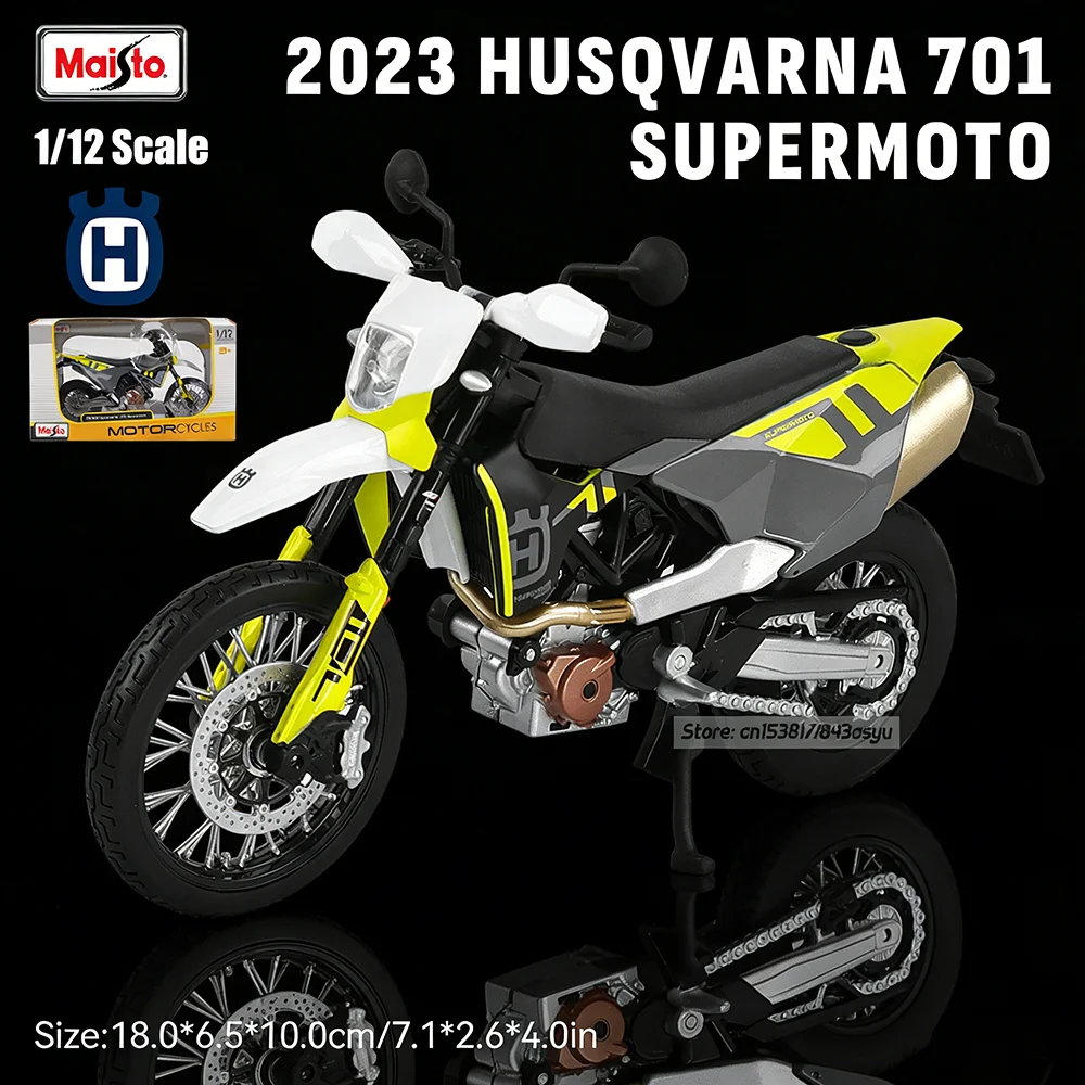 

Коллекционная модель мотоцикла Maisto 1:12 Husqvarna 701 Special Classic 2023 года, литая под давлением, статическая, подарок