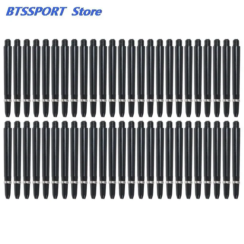 50Pcs/lot Nylon Dart Shafts 2BA 48mm Screw Thread Plastic Darts Rod Stems Darts Accessories For Standard 2BA Screw Thread