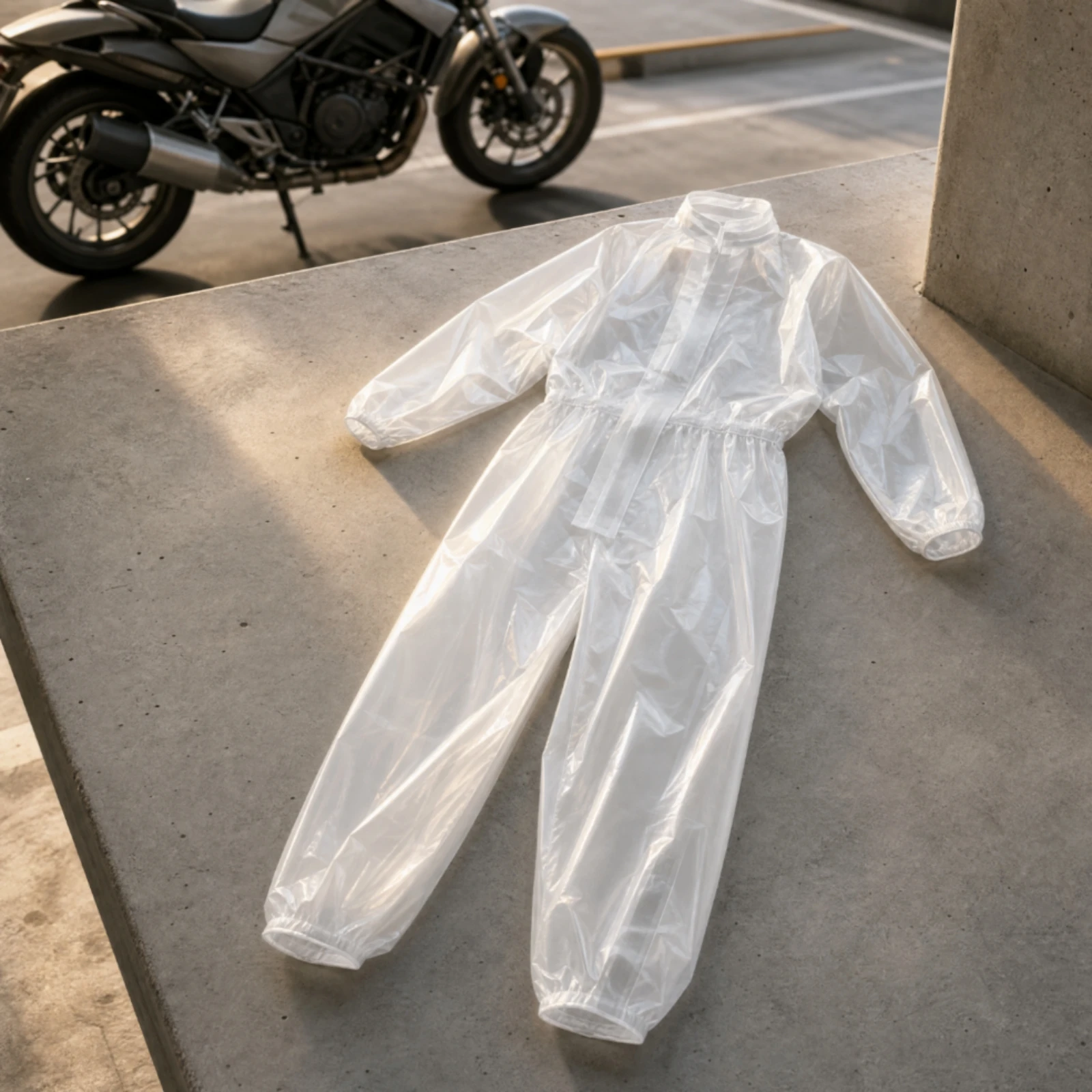 One-Piece Rain Suit Comfortable Full-Body Rain Suit Waterproof Coverall Adjustable Slim for Outdoor Activities, Karting
