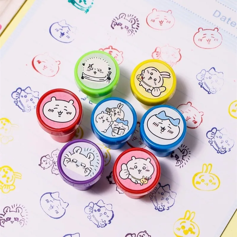 10 قطعة/المجموعة أنيمي الكرتون Chiikawas شخصية Hachiware Usagi الأجهزة الطرفية الإبداعية لطيف ختم هدية نمط ختم هدايا عيد الميلاد