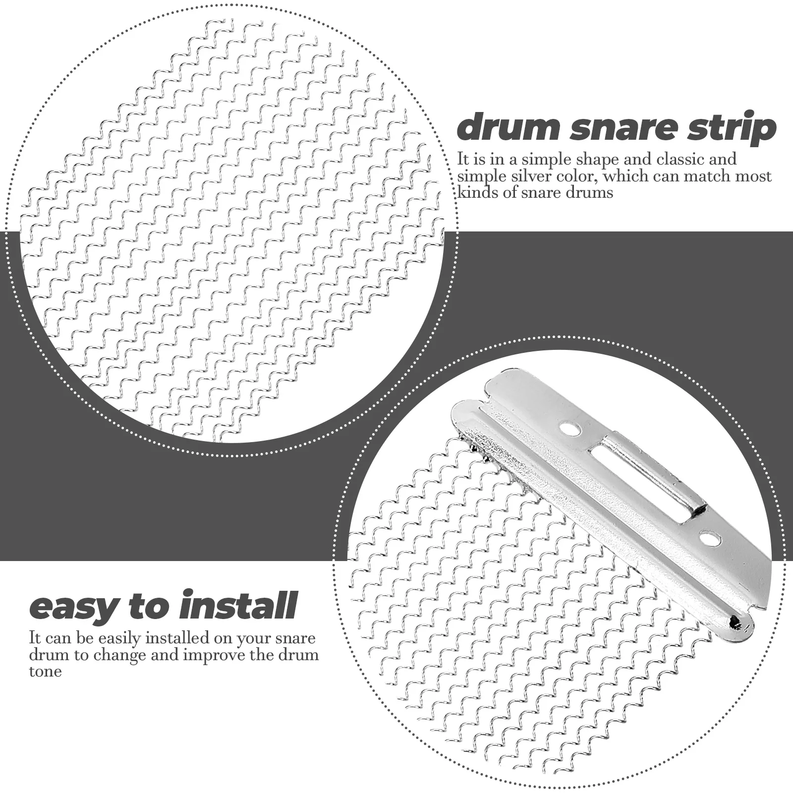 

Universal Percussion Instrument Accessories Snare Drum Stainless Iron Plating Wire