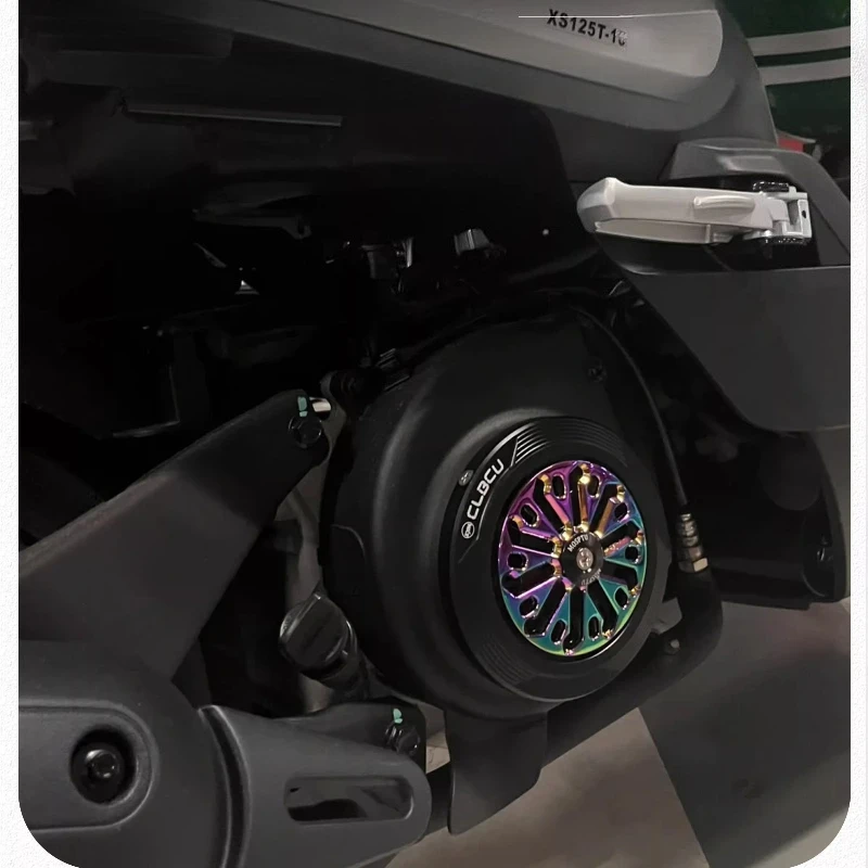 

CLBCU Scooter Radiator Decorative Fan Cover for SYM CLBCU125 Rotatable Custom Radiator Housing CNC Aluminum Alloy Modification