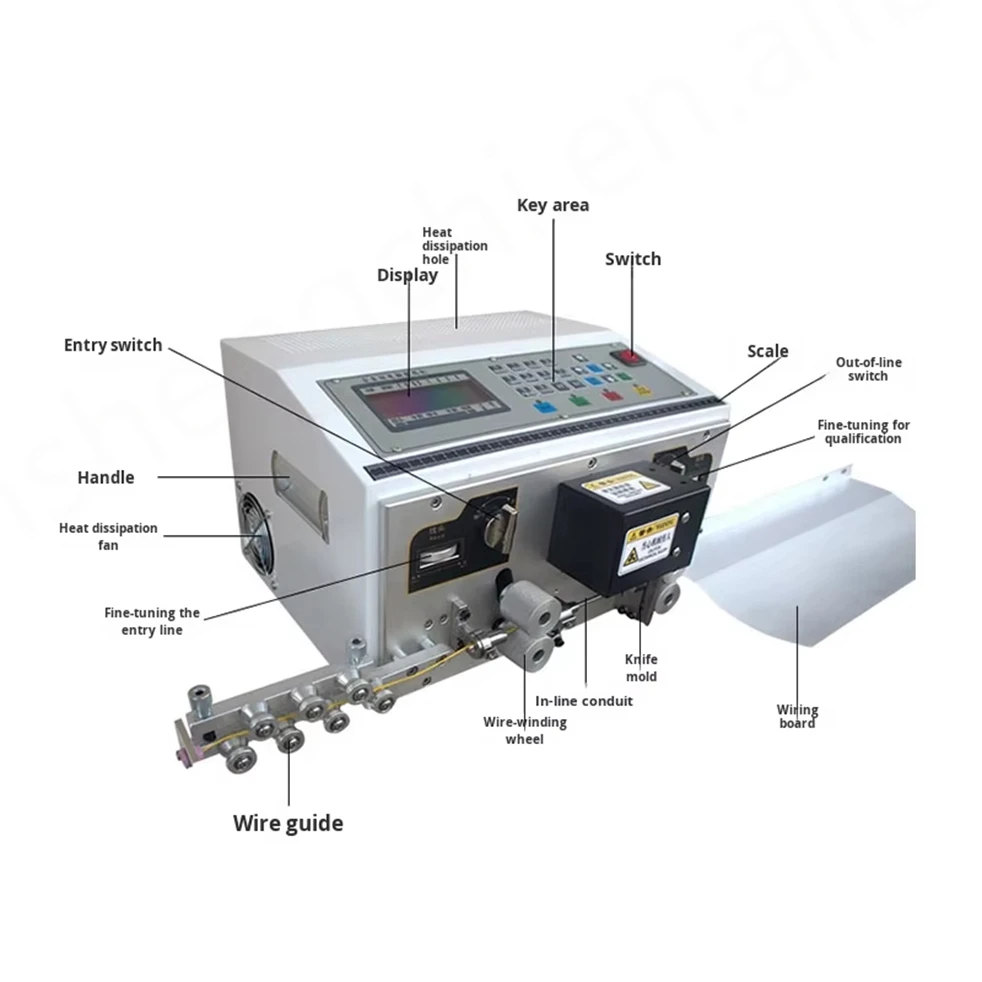 -p Wire Stripping Machine Fully Automatic Multifunctional Wire Cable High-speed Cutting Line Electric Bending Stripping Machine*
