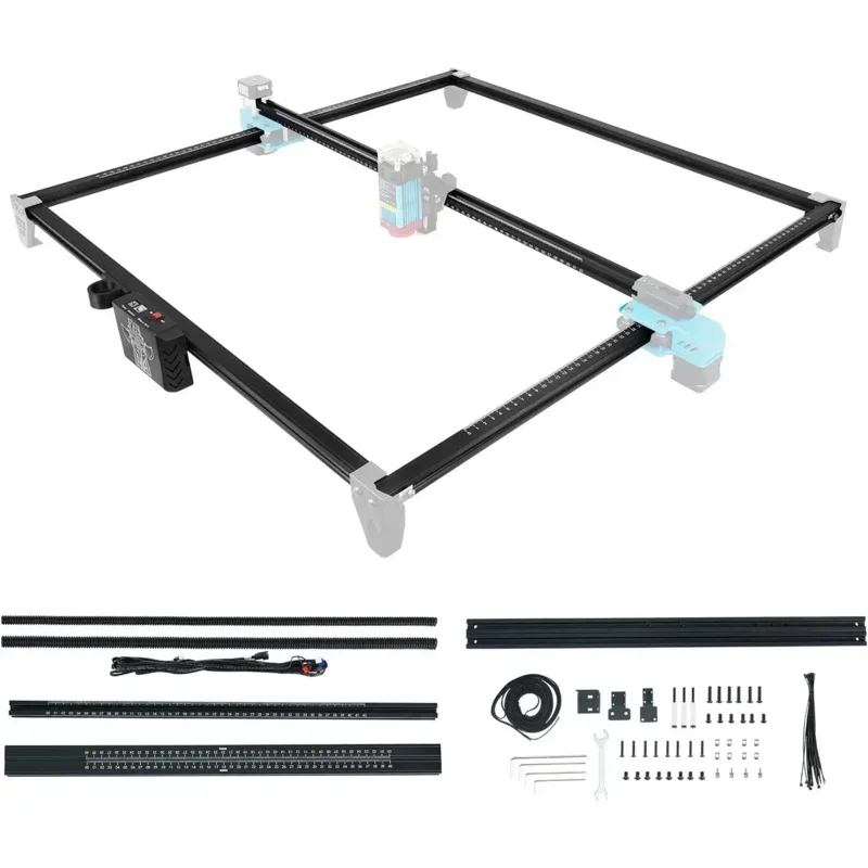 DIY Desktop Laser Engraving Aluminum Profile Frame 600x600mm Engraver Upgrade Kit For TTS-25 TTS-55 TTS-10 CNC Parts