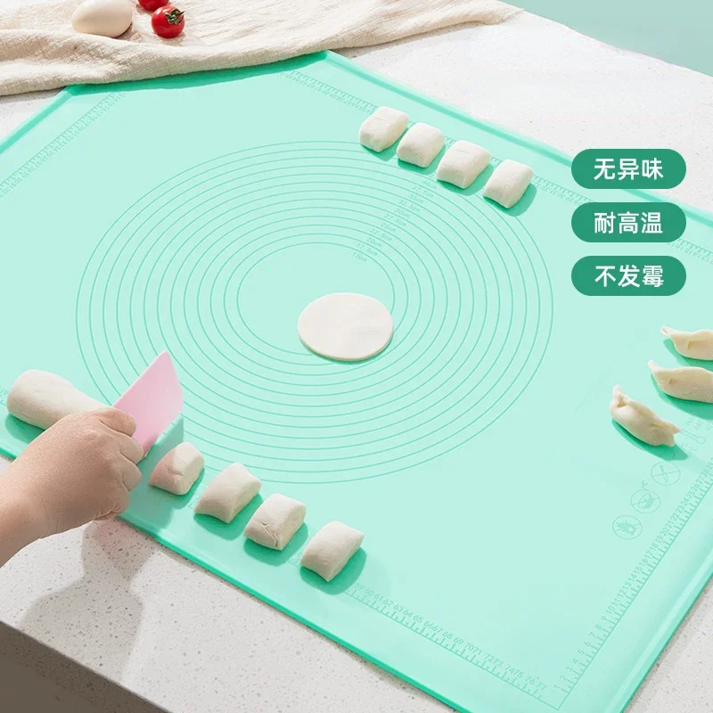 Extra-large Silicone Kneading Pad Household Food-grade Thickened Rolling Chopping Board Baking Panel Non-stick and Mat Noodle