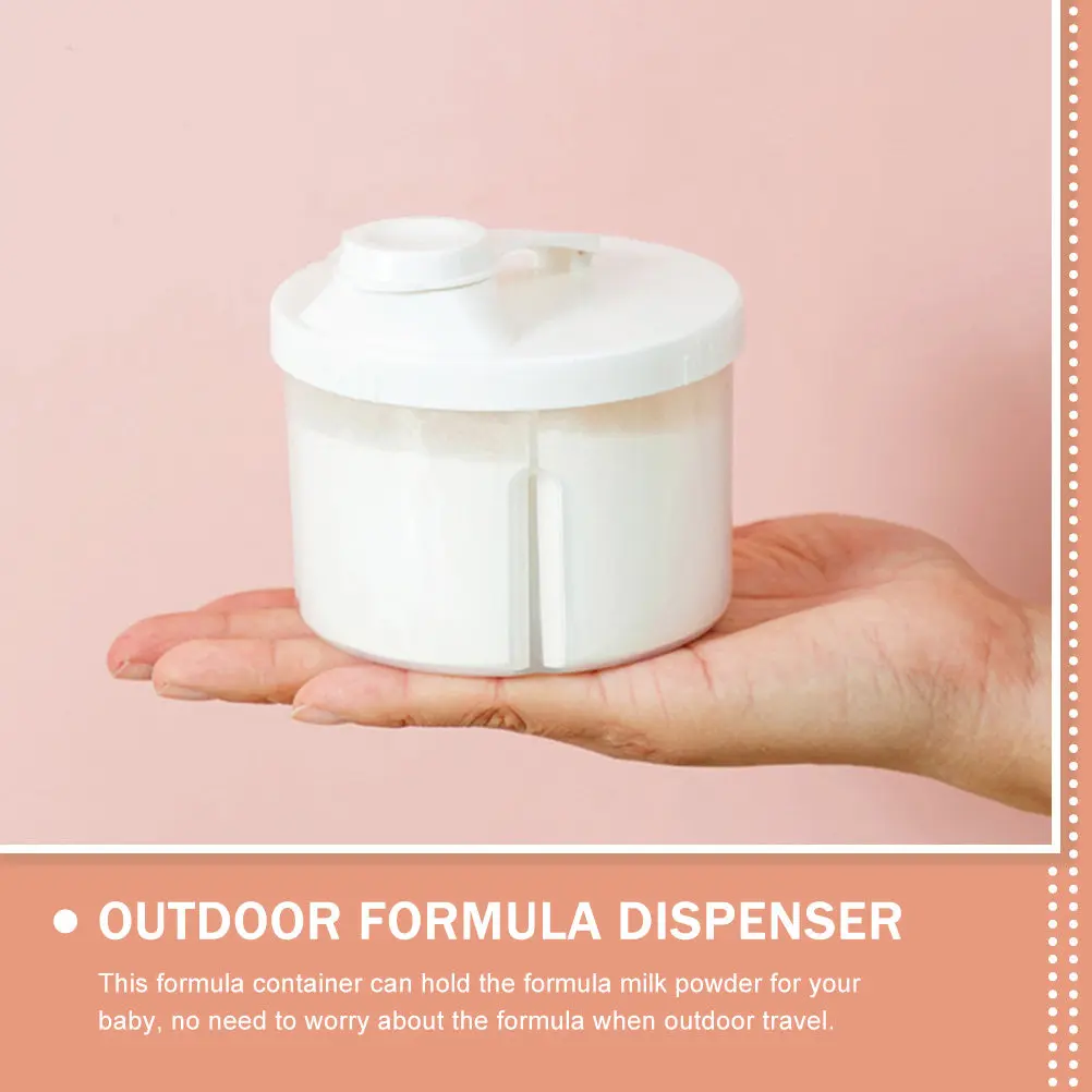

2Pcs Portable Formula Dispenser for Baby Four-Compartment Rotating Milk Powder Box Outdoor Travel Essential Leak-Proof Freshness
