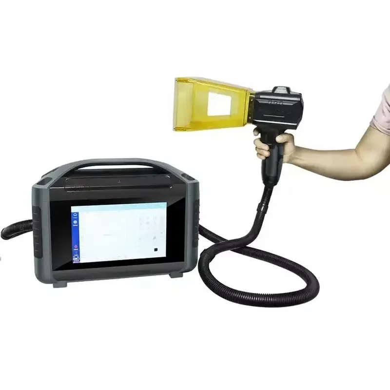 Handheld 20W 30W 50W Dog Tag Bird Rings Tires Laptop Keyboards Fiber Engraving Marking Machines Price Metal 3d Printer