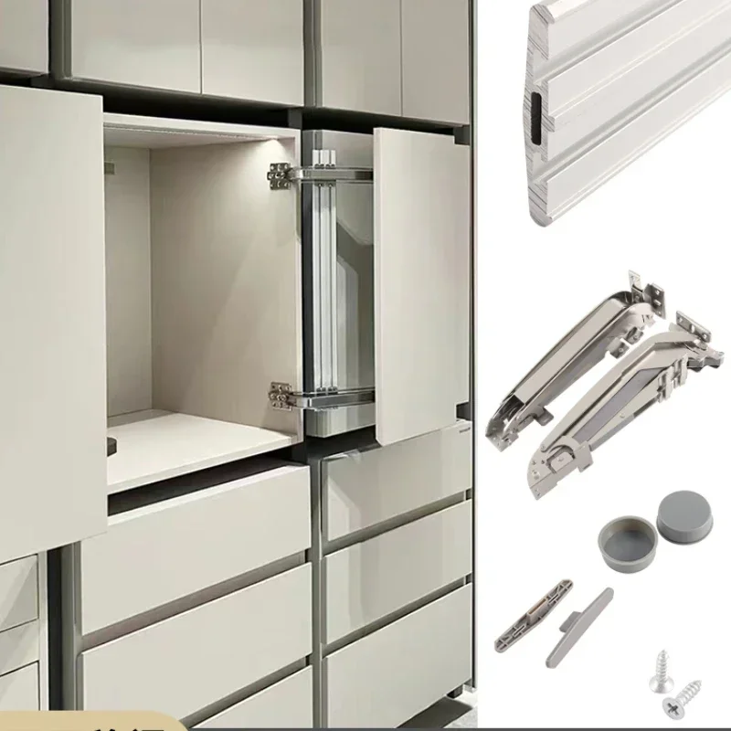 

Cabinet Bus Translation Door Hinged Clothes Cabinet Buffer Folding Flat Door Hinge Corner Cabinet Hinge Hardware Accessories